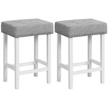 Load image into Gallery viewer, 2 Pieces Counter Height Bar Stools with Sponge Padded Cushion-24.5 inches