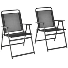 Load image into Gallery viewer, Set of 2/4/6 Outdoor Folding Chairs with Breathable Seat-Set of 2