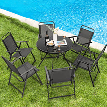 Load image into Gallery viewer, Set of 2/4/6 Outdoor Folding Chairs with Breathable Seat-Set of 6