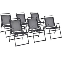 Load image into Gallery viewer, Set of 2/4/6 Outdoor Folding Chairs with Breathable Seat-Set of 6