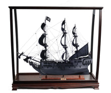 Load image into Gallery viewer, Black Pearl Pirate Ship Large With Table Top Display Case