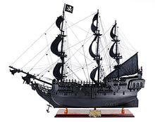 Load image into Gallery viewer, Black Pearl Pirate Ship Large With Table Top Display Case