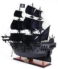 Load image into Gallery viewer, Black Pearl Pirate Ship Large With Floor Display Case