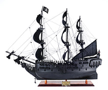 Load image into Gallery viewer, Black Pearl Pirate Ship Midsize With Display Case