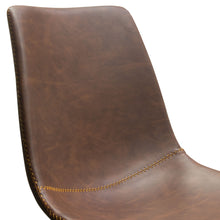 Load image into Gallery viewer, Theo Set of (4) Dining Chairs in Chocolate Leatherette w/ Black Metal Base by Diamond Sofa