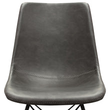 Load image into Gallery viewer, Theo Set of (4) Dining Chairs in Weathered Grey Leatherette w/ Black Metal Base by Diamond Sofa