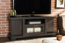 Load image into Gallery viewer, Baxton Studio Viveka 47-Inch Greyish Dark Brown Wood TV Cabinet with 2 Doors