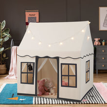 Load image into Gallery viewer, Toddler Large Playhouse with Star String Lights-Beige