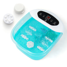Load image into Gallery viewer, Foot Spa Massager Tub with Removable Pedicure Stone and Massage Beads-Turquoise