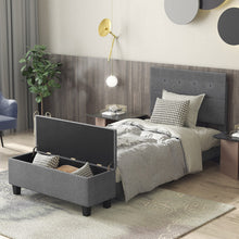 Load image into Gallery viewer, Twin/Full/Queen Upholstered Bed Frame with Ottoman Storage-Twin Size