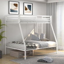 Load image into Gallery viewer, Twin-Over-Full Bunk Bed with Safety Rail and Ladder for Kids-White
