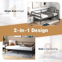 Load image into Gallery viewer, Twin Size Metal Daybed Frame for Living Room Bedroom