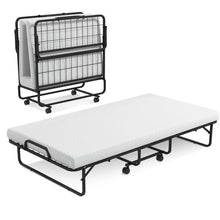 Load image into Gallery viewer, Twin Size Metal Folding Bed with Memory Foam Mattress