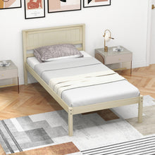 Load image into Gallery viewer, Twin/Full/Queen Size Wooden Bed Frame with Headboard and Slat Support-Twin Size
