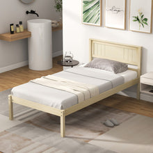 Load image into Gallery viewer, Twin/Full/Queen Size Wooden Bed Frame with Headboard and Slat Support-Twin Size