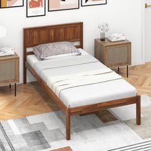 Load image into Gallery viewer, Twin/Full/Queen Size Bed Frame with Wooden Headboard and Slat Support-Twin Size