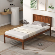 Load image into Gallery viewer, Twin/Full/Queen Size Bed Frame with Wooden Headboard and Slat Support-Twin Size