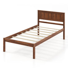 Load image into Gallery viewer, Twin/Full/Queen Size Bed Frame with Wooden Headboard and Slat Support-Twin Size