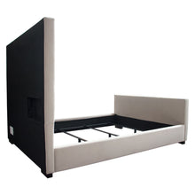 Load image into Gallery viewer, Venus Vertical Channel Tufted Eastern King Bed in Light Grey Velvet by Diamond Sofa