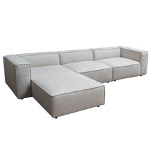 Load image into Gallery viewer, Vice 4PC Modular Sectional in Barley Fabric with Ottoman by Diamond Sofa