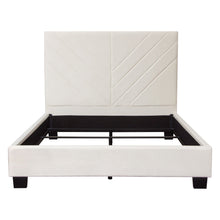 Load image into Gallery viewer, Vogue Eastern King Bed w/ 54" Headboard in Light Cream Velvet by Diamond Sofa