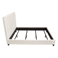 Load image into Gallery viewer, Vogue Eastern King Bed w/ 54" Headboard in Light Cream Velvet by Diamond Sofa