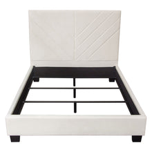 Load image into Gallery viewer, Vogue Queen Bed w/ 54" Headboard in Light Cream Velvet by Diamond Sofa