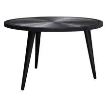 Load image into Gallery viewer, Vortex Round Cocktail Table in Solid Mango Wood Top in Black Finish & Iron Legs by Diamond Sofa