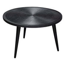 Load image into Gallery viewer, Vortex Round Cocktail Table in Solid Mango Wood Top in Black Finish & Iron Legs by Diamond Sofa
