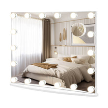 Load image into Gallery viewer, Vanity Mirror with 18 Dimmable LED Bulbs and 3 Color Lighting Modes-White