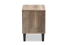 Load image into Gallery viewer, Baxton Studio Swanson Modern and Contemporary Light Brown Wood 2-Drawer Nightstand