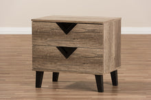 Load image into Gallery viewer, Baxton Studio Swanson Modern and Contemporary Light Brown Wood 2-Drawer Nightstand