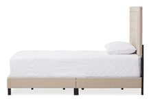 Load image into Gallery viewer, Baxton Studio Paris Modern and Contemporary Beige Linen Upholstered Twin Size Tufting Bed