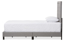 Load image into Gallery viewer, Baxton Studio Paris Modern and Contemporary Grey Fabric Upholstered Twin Size Tufting Bed