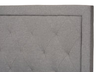 Load image into Gallery viewer, Baxton Studio Paris Modern and Contemporary Grey Fabric Upholstered Twin Size Tufting Bed