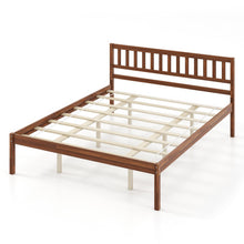 Load image into Gallery viewer, Twin/Full/Queen Size Wood Bed Frame with Headboard and Slat Support-Queen Size