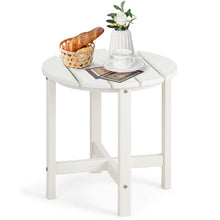 Load image into Gallery viewer, 18 Inch Round Weather-Resistant Adirondack Side Table-White