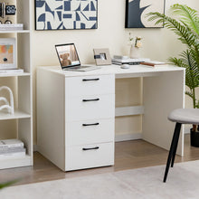 Load image into Gallery viewer, 43.5 Inch Computer Desk with 4 Large Drawers-White