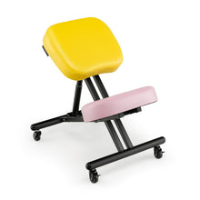 Load image into Gallery viewer, Adjustable Ergonomic Kneeling Chair with Upgraded Gas Spring Rod and Thick Foam Cushions-Yellow