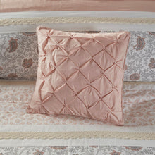 Load image into Gallery viewer, Madison Park Dawn 100% Cotton T180 9 Pcs Printing Pieced Comforter Set - Cal King - Blush MP10-6868 By Olliix