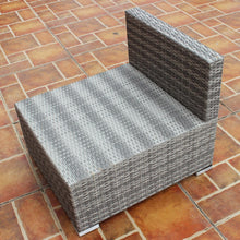 Load image into Gallery viewer, Patio Combination Cushioned PE Wicker Sofa Furniture Set-C