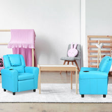 Load image into Gallery viewer, Kids Recliner Armchair Sofa-Blue