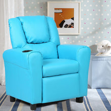 Load image into Gallery viewer, Kids Recliner Armchair Sofa-Blue