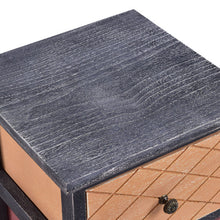 Load image into Gallery viewer, Wooden Bedside Table with 2 Drawers