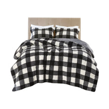 Load image into Gallery viewer, Brooks Print Sherpa Down Alternative Comforter Set King TN10-0436 By Olliix