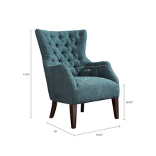 Load image into Gallery viewer, Madison Park Hannah Button Tufted Wing Chair FPF18-0403 By Olliix