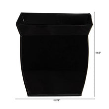 Load image into Gallery viewer, 11.75" Fluted Metal Square Planter