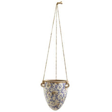 Load image into Gallery viewer, 2'Tuscan Hanging Ceramic Scroll Planter