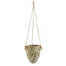 Load image into Gallery viewer, 2'Tuscan Hanging Ceramic Scroll Planter