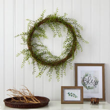Load image into Gallery viewer, 20" Night Willow Artificial Vine Wreath